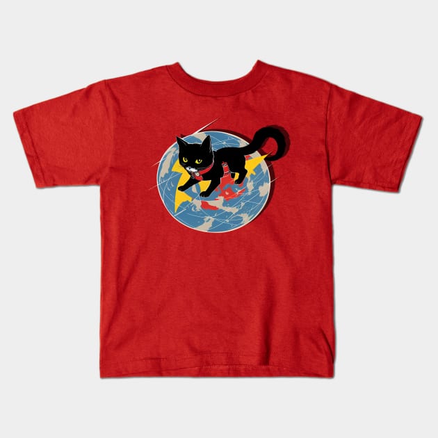 Yelena (Cats in Space) Kids T-Shirt by Nessem